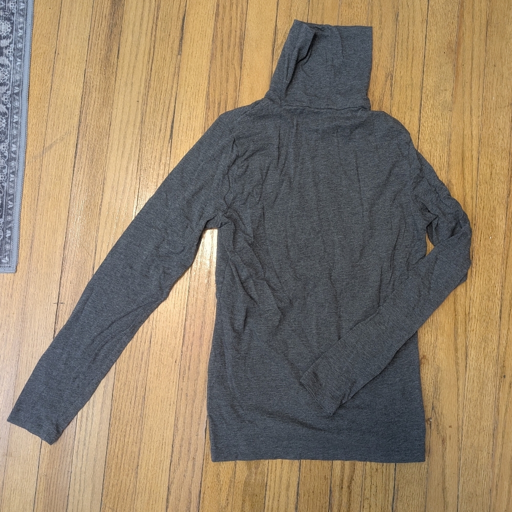 Lands' End Men's Charcoal Turtleneck Sweater